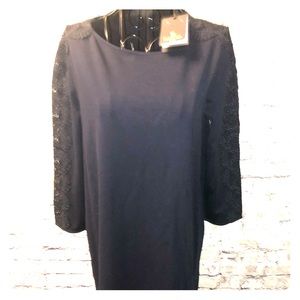 Massimo Dutti navy blue dress